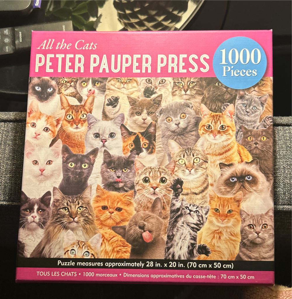 All The Cats - Peter Pauper Press puzzle collectible [Barcode 9781441334947] - Main Image 2