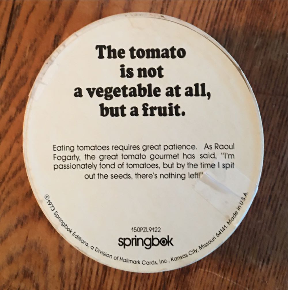 Tomato - Mini Round - Springbok puzzle collectible - Main Image 2