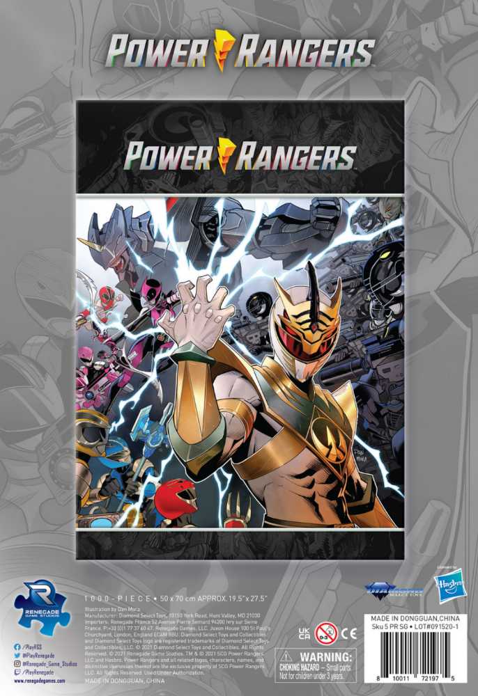 Renegade Game Studios Power Rangers Shattered Grid Sw Mixed Rgs02197  puzzle collectible [Barcode 810011721975] - Main Image 2