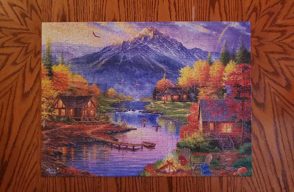 Mountain Retreat - CraZArt puzzle collectible [Barcode 4895145423410] - Main Image 2