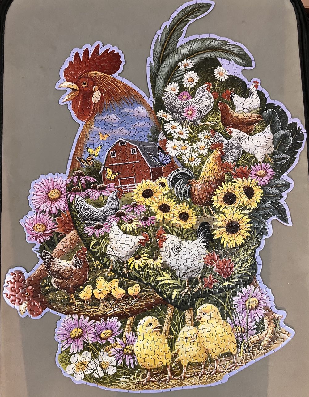 Rooster Barnyard - Bits And Pieces puzzle collectible [Barcode 192949050496] - Main Image 2