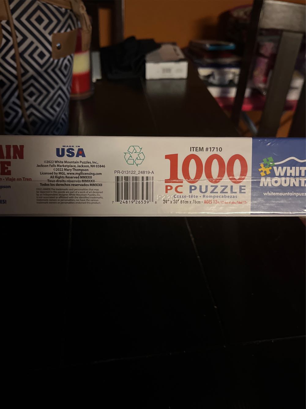 Train Ride - White Mountain puzzle collectible [Barcode 724819265398] - Main Image 2