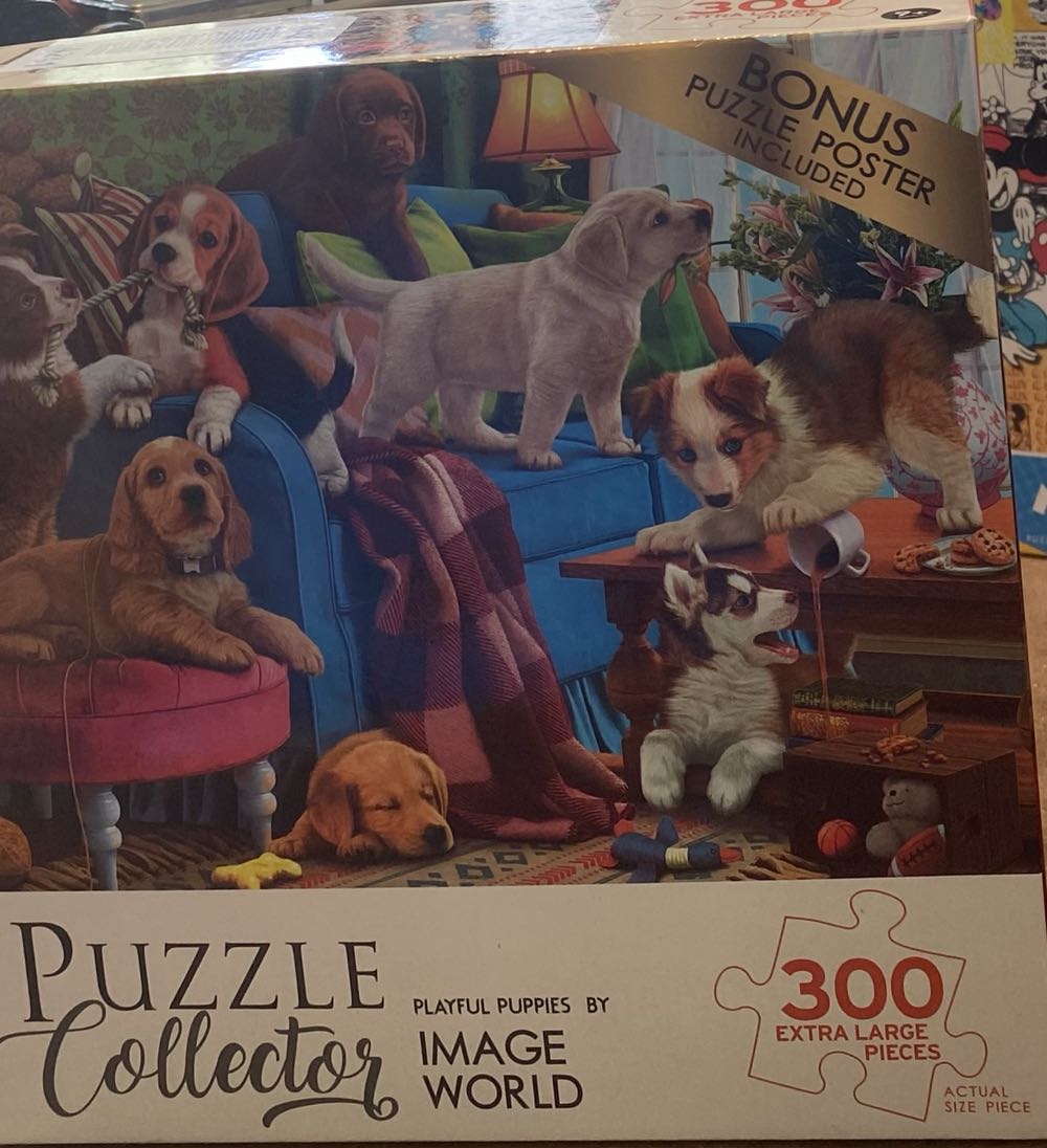 Playful  Puppies - Cra-Z-Art puzzle collectible [Barcode 4895145423830] - Main Image 3