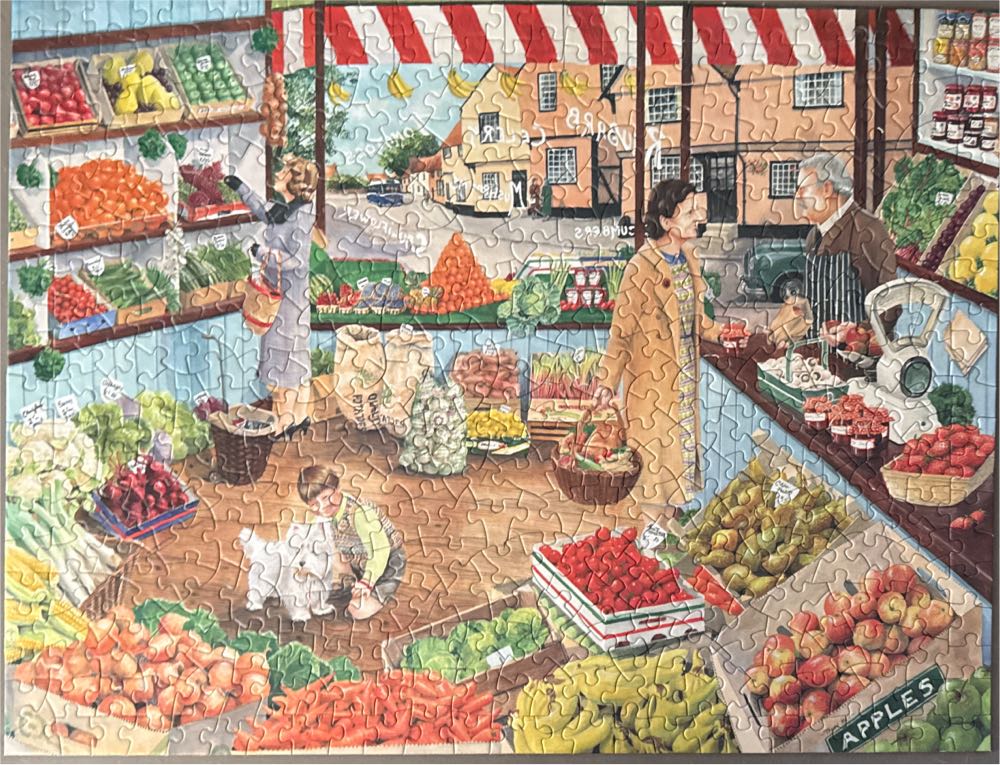 Green Grocers ✅ - Bits And Pieces puzzle collectible [Barcode 192949020154] - Main Image 2