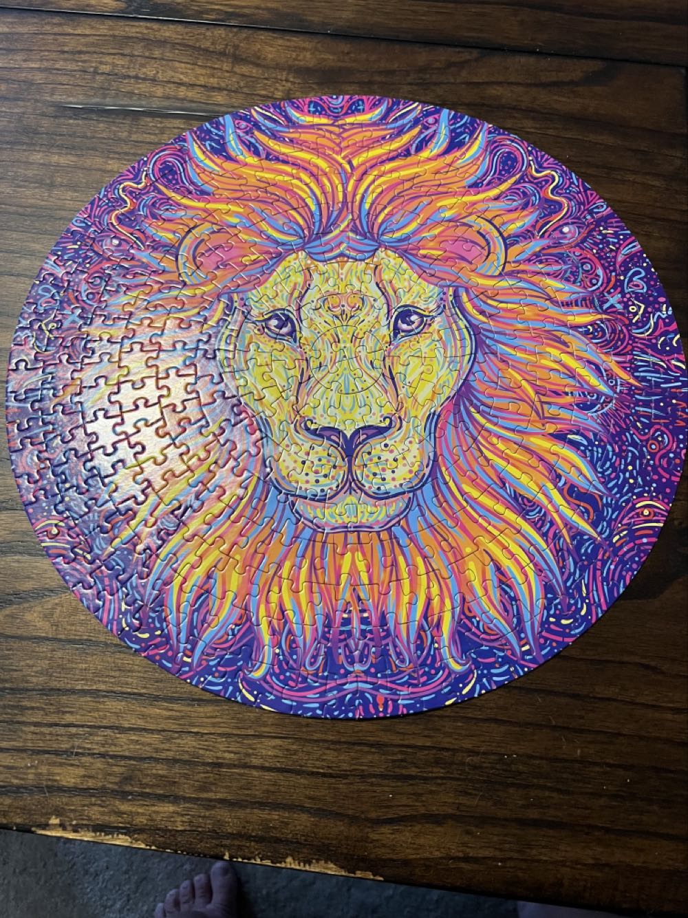 Dream Lion Round - Puzzlebug / CraZArt puzzle collectible [Barcode 639277537508] - Main Image 2