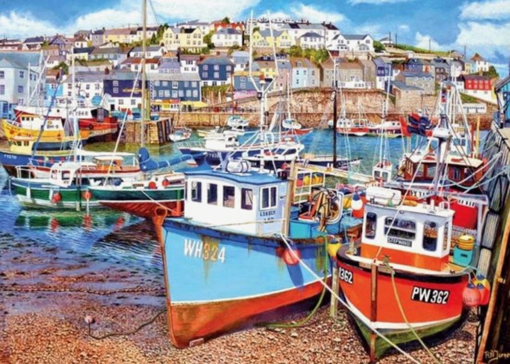 Mevagissey Harbour - Gibsons puzzle collectible [Barcode 5012269062205] - Main Image 2
