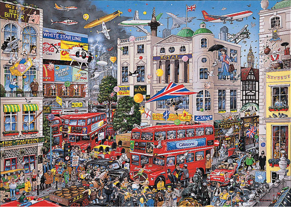 I ❤️ London  - Gibsons 🇬🇧 puzzle collectible [Barcode 5012269005790] - Main Image 2