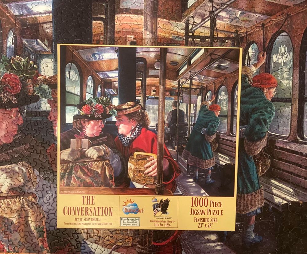 The Conversation - SunsOut 🇺🇸 puzzle collectible [Barcode 796780442665] - Main Image 4