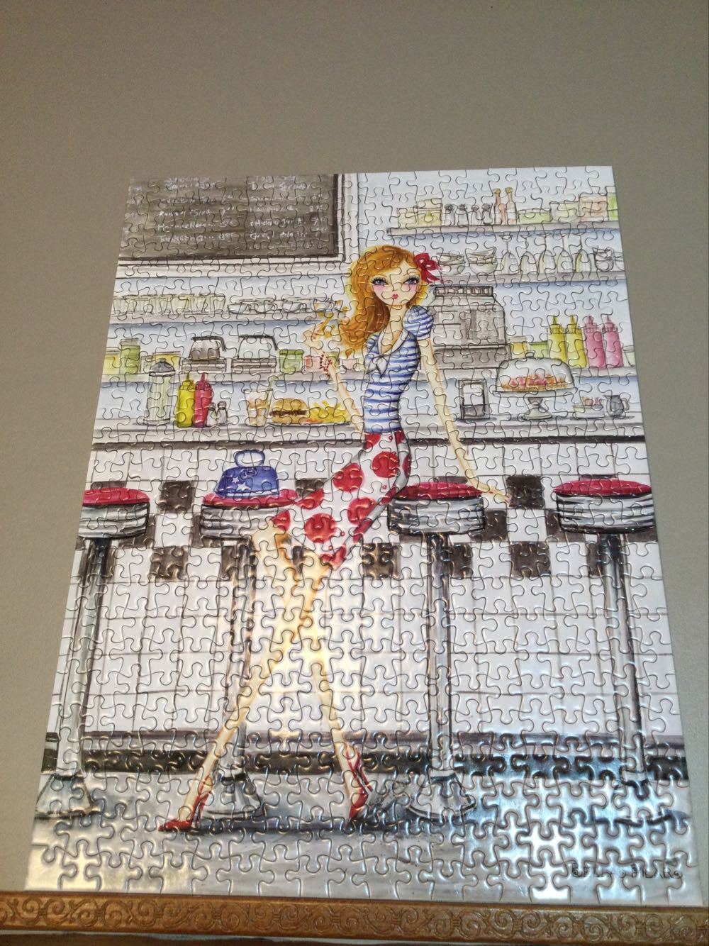 Bella Pilar - American Diner - Andrews Blaine puzzle collectible [Barcode 814938018767] - Main Image 3