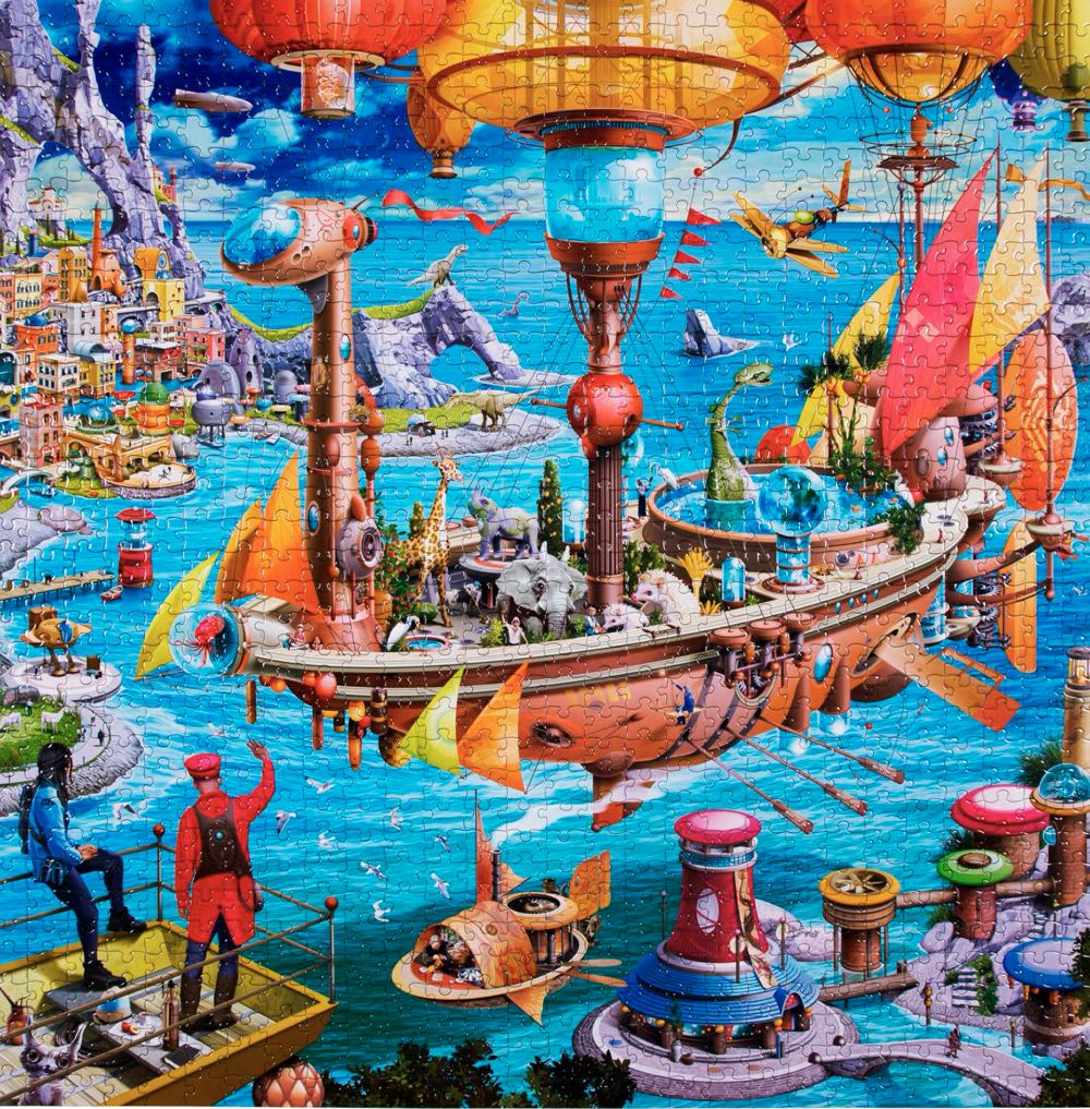 Steampunk Airship - eeBoo 🇺🇸 puzzle collectible [Barcode 689196512445] - Main Image 3