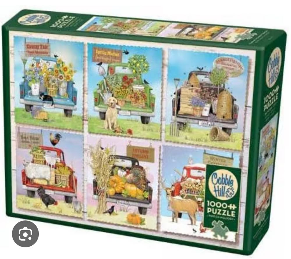 Farmer’s Market Trucks - Cobble Hill puzzle collectible [Barcode 625012572385] - Main Image 2