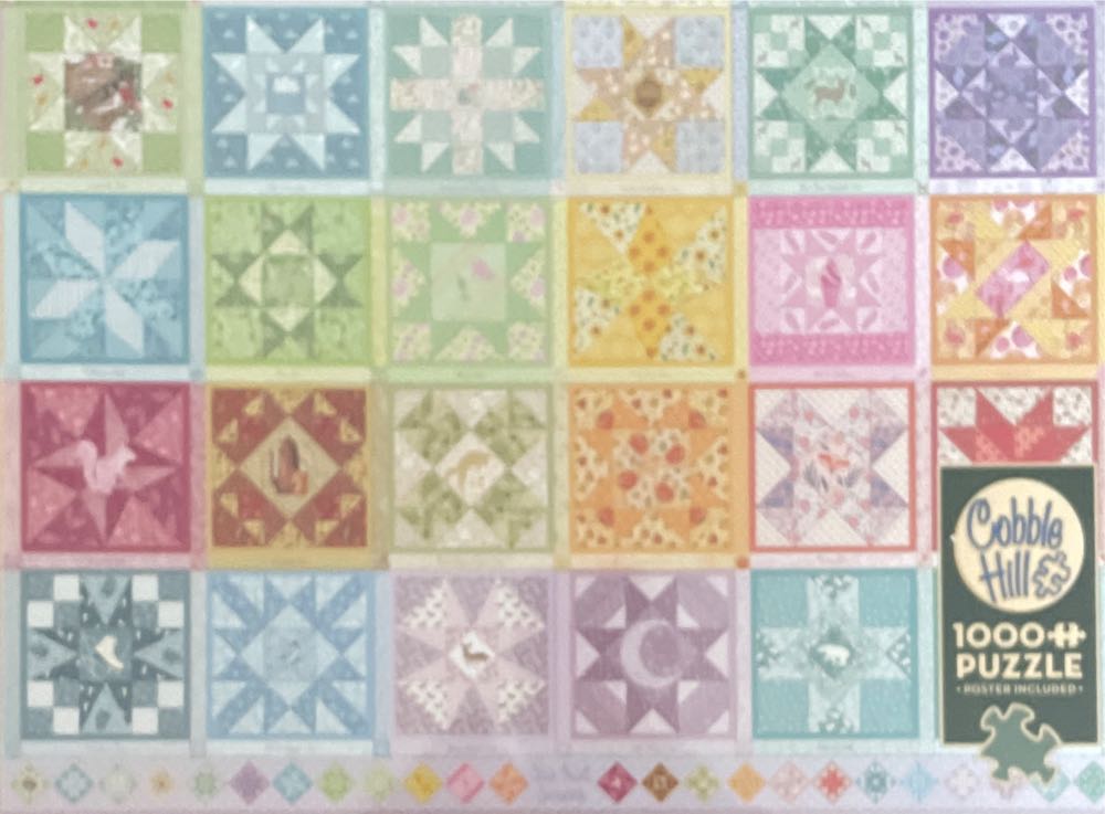 Star Quilt Seasons - Cobble Hill puzzle collectible [Barcode 625012803380] - Main Image 1