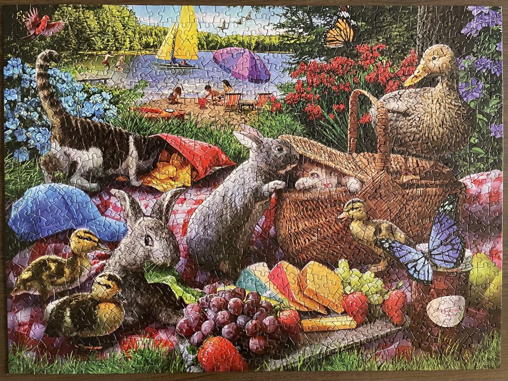 Picnic Surprise - Bits And Pieces puzzle collectible - Main Image 3