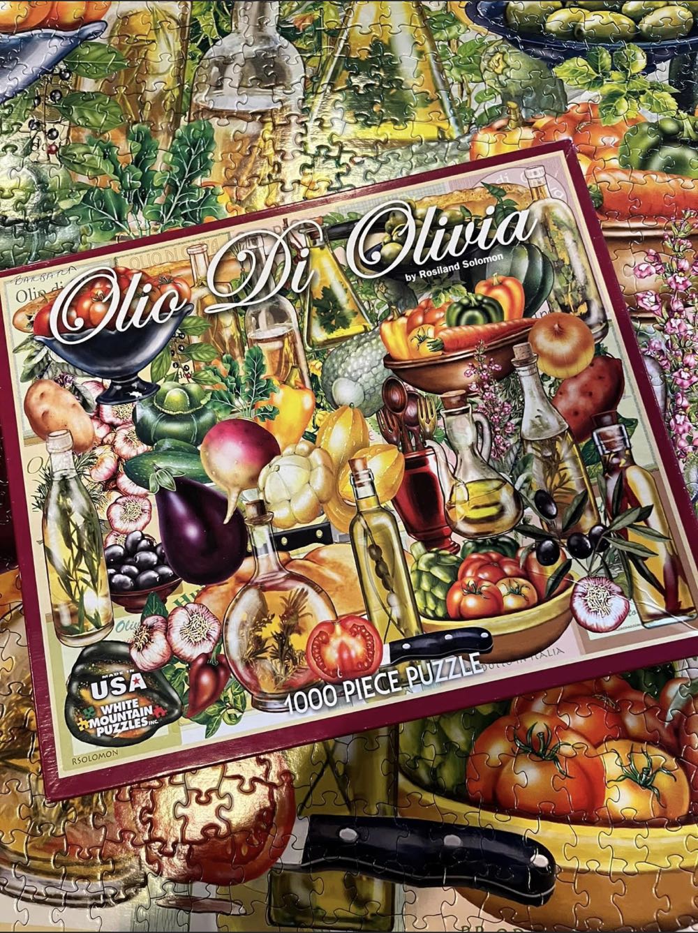 Olio Di Olivia**-472, 9/17/23-SOLD - White Mountain puzzle collectible [Barcode 724819254163] - Main Image 3