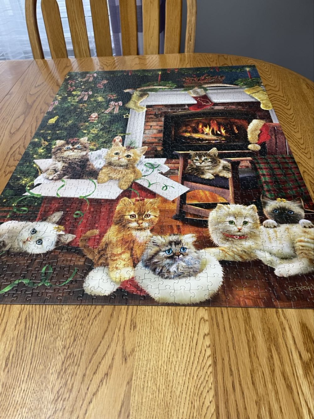 Christmas Kittens - Christmas 🚪 puzzle collectible [Barcode 625012802420] - Main Image 2