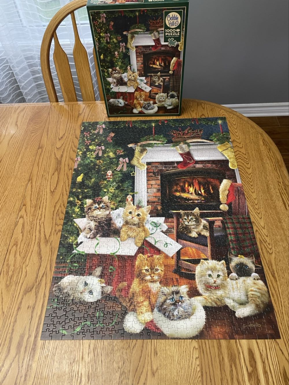 Christmas Kittens - Christmas 🚪 puzzle collectible [Barcode 625012802420] - Main Image 3