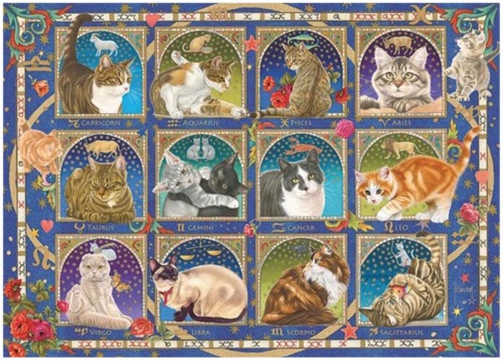 Cat Horoscope - Jumbo puzzle collectible [Barcode 8710126188538] - Main Image 2