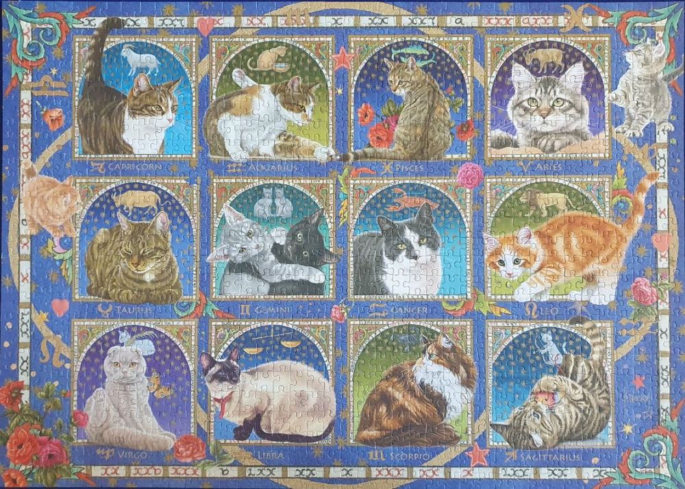 Cat Horoscope - Jumbo puzzle collectible [Barcode 8710126188538] - Main Image 3