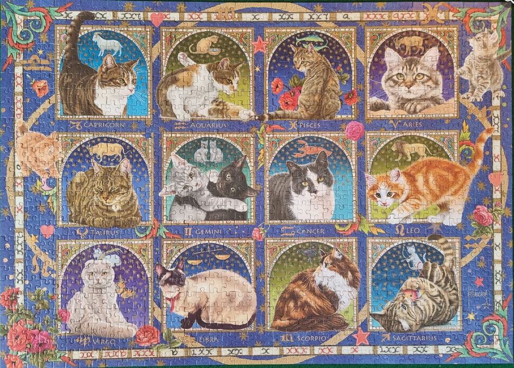 Cat Horoscope - Jumbo puzzle collectible [Barcode 8710126188538] - Main Image 4