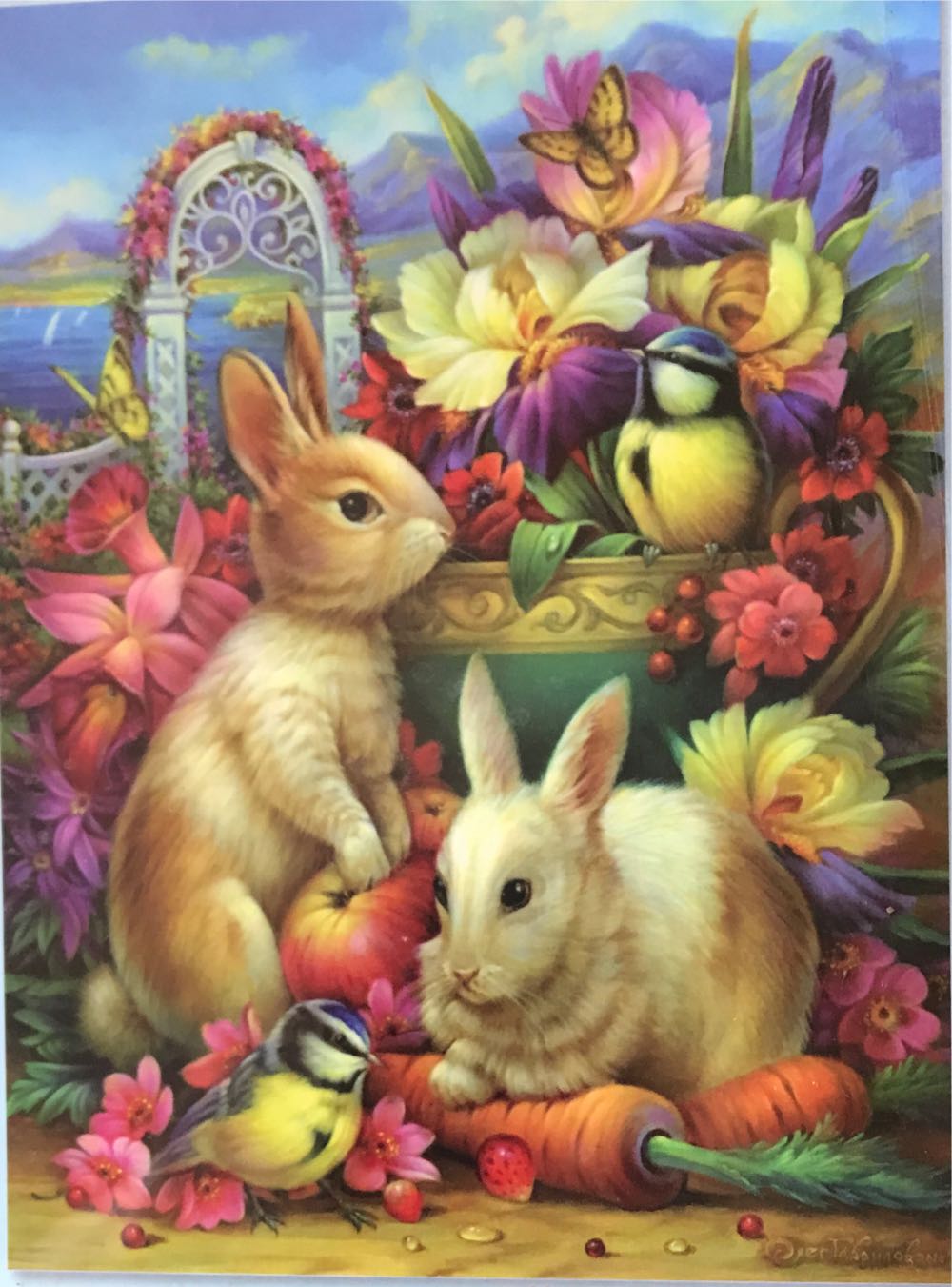 Rabbits In The Garden  - Bits And Pieces🇺🇸 puzzle collectible [Barcode 192949061218] - Main Image 2