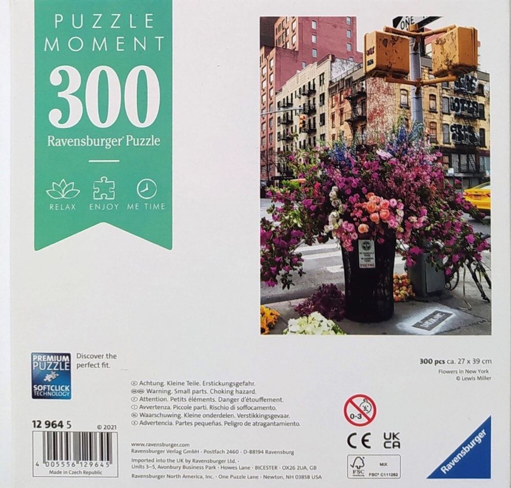 Flowers In New York - Ravensburger puzzle collectible [Barcode 4005556129645] - Main Image 4