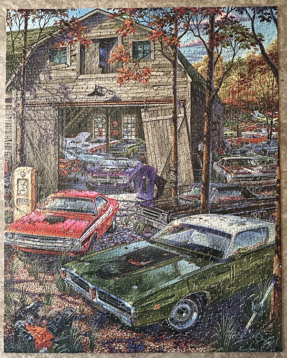 Cars On The Farm - Vermont Christmas Company puzzle collectible [Barcode 871241003118] - Main Image 3