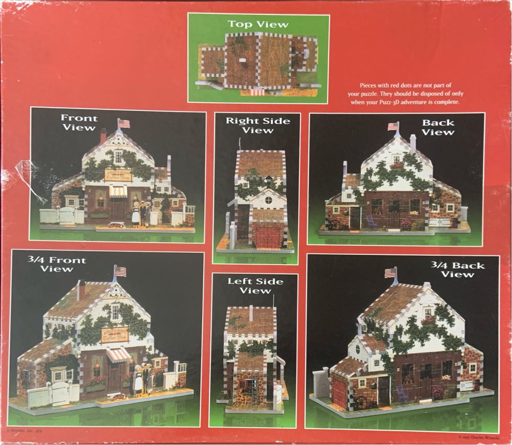 Birdie’s Perch Coffee Shop - Milton Bradley puzzle collectible [Barcode 032244048319] - Main Image 2