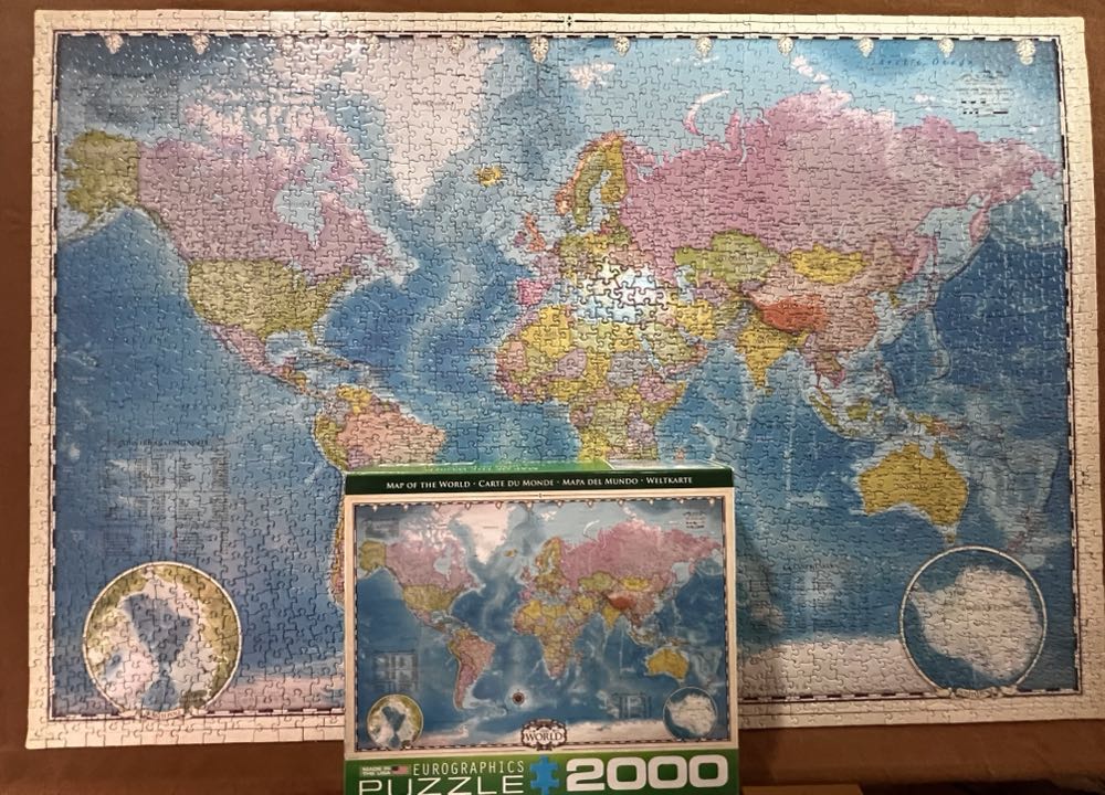 Map Of The World - Eurographics 🇨🇦 puzzle collectible [Barcode 628136205573] - Main Image 2