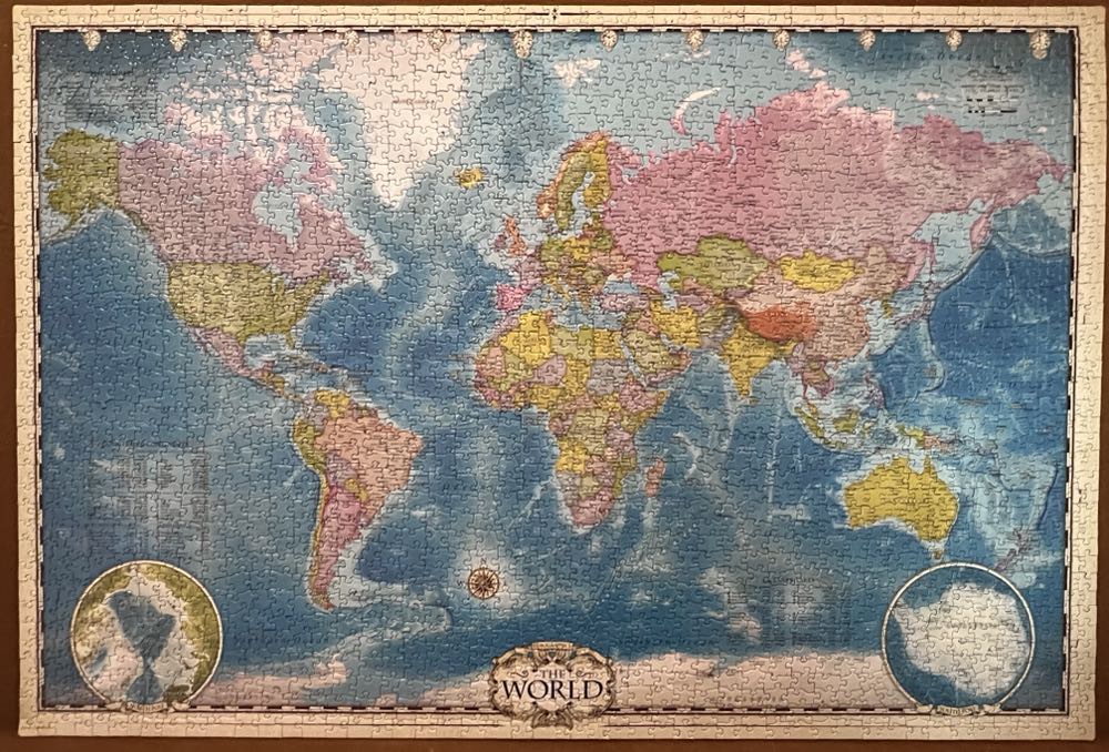 Map Of The World - Eurographics 🇨🇦 puzzle collectible [Barcode 628136205573] - Main Image 3