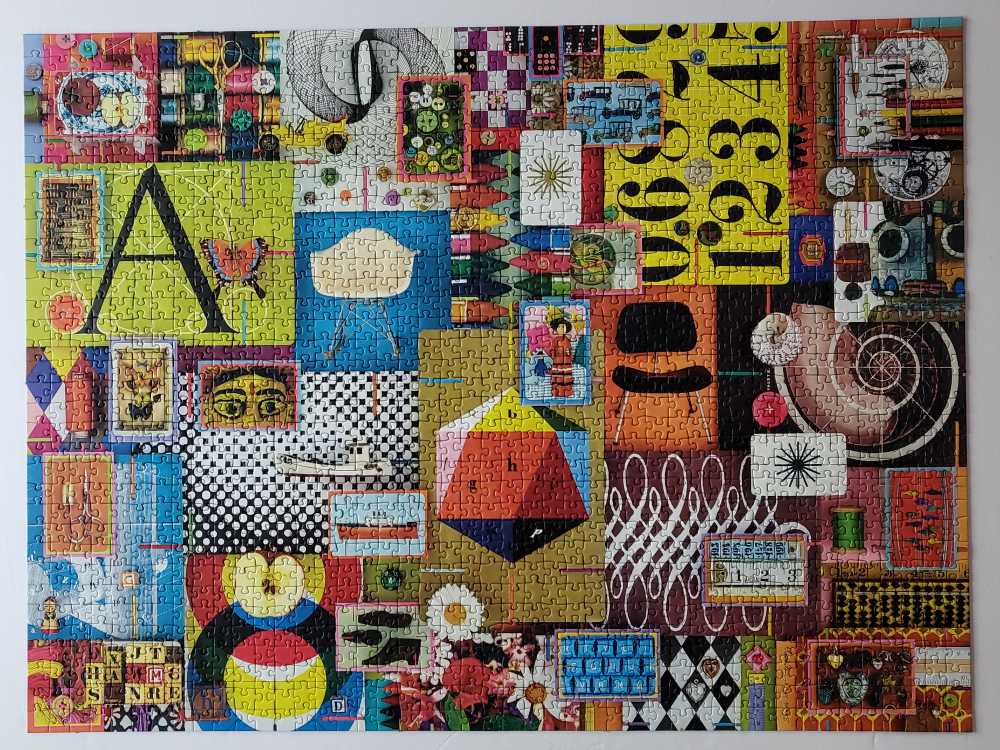 Eames House of Cards - Ravensburger puzzle collectible [Barcode 4005556169511] - Main Image 2