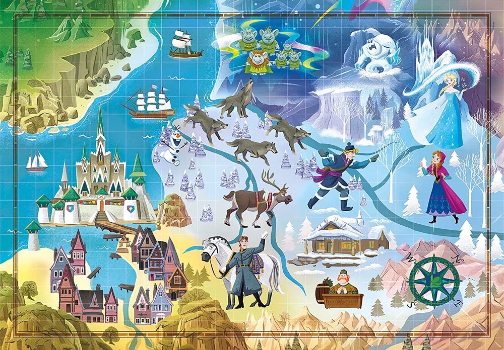 Disney Story Maps: Frozen - Clementoni puzzle collectible [Barcode 8005125396665] - Main Image 2