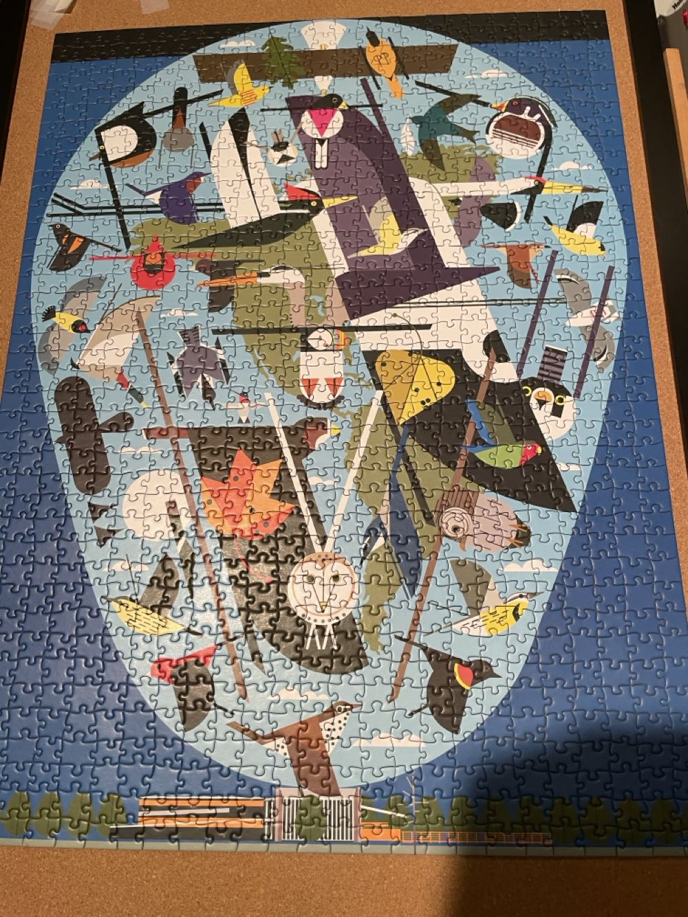 We Think The World Of Birds - Pomegranate puzzle collectible [Barcode 9780764986826] - Main Image 3