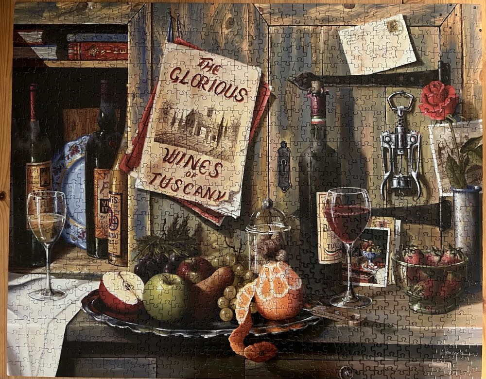 Wines Of Tuscany - Vermont Christmas Company puzzle collectible [Barcode 871241003989] - Main Image 2