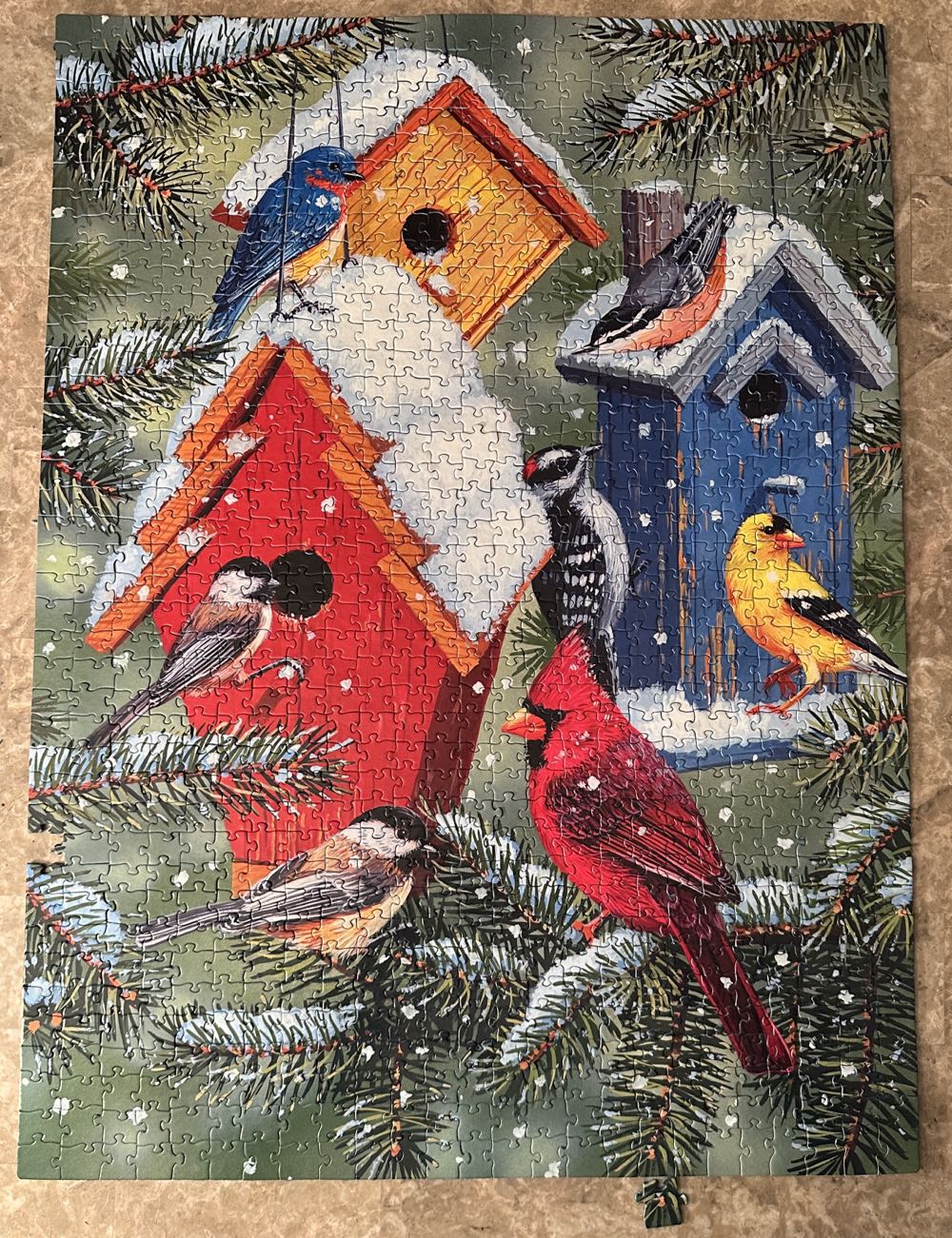 Winter Birdhouses - SunsOut puzzle collectible [Barcode 796780304277] - Main Image 3