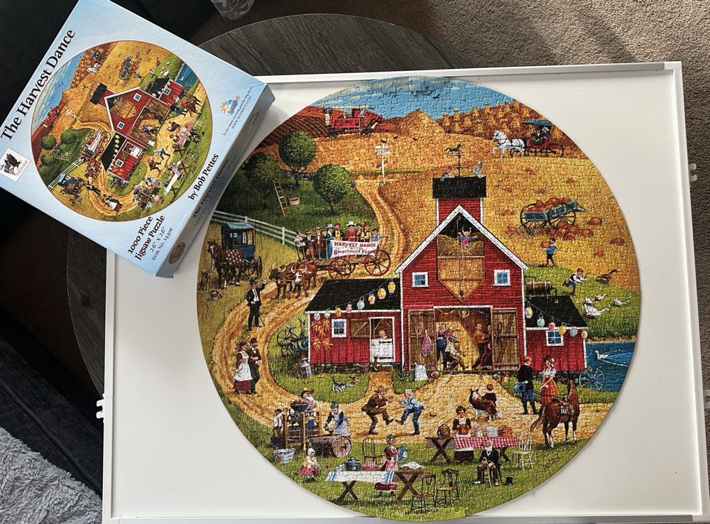 The Harvest Dance - SunsOut puzzle collectible [Barcode 796780143067] - Main Image 2