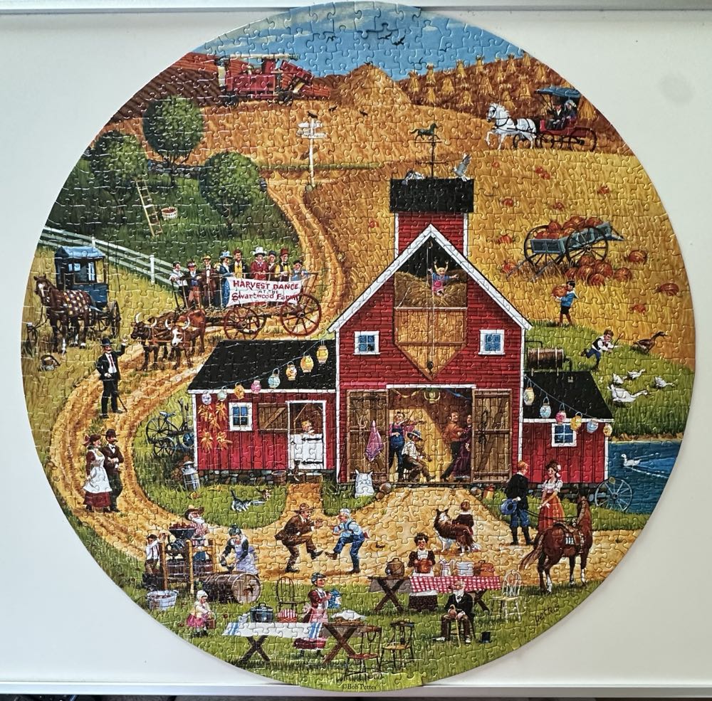 The Harvest Dance - SunsOut puzzle collectible [Barcode 796780143067] - Main Image 3