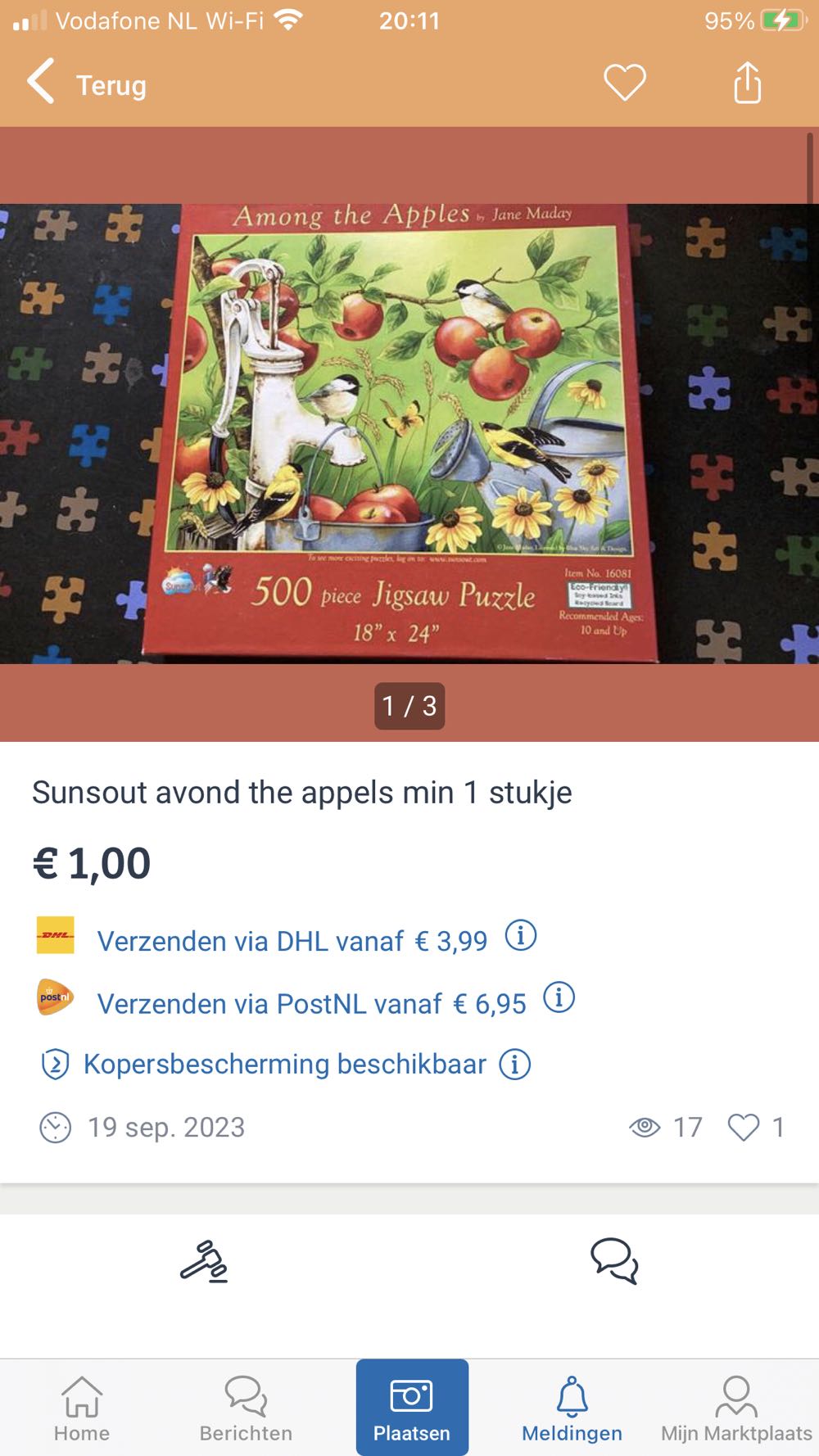 Among the Apples - SunsOut puzzle collectible [Barcode 796780160811] - Main Image 4