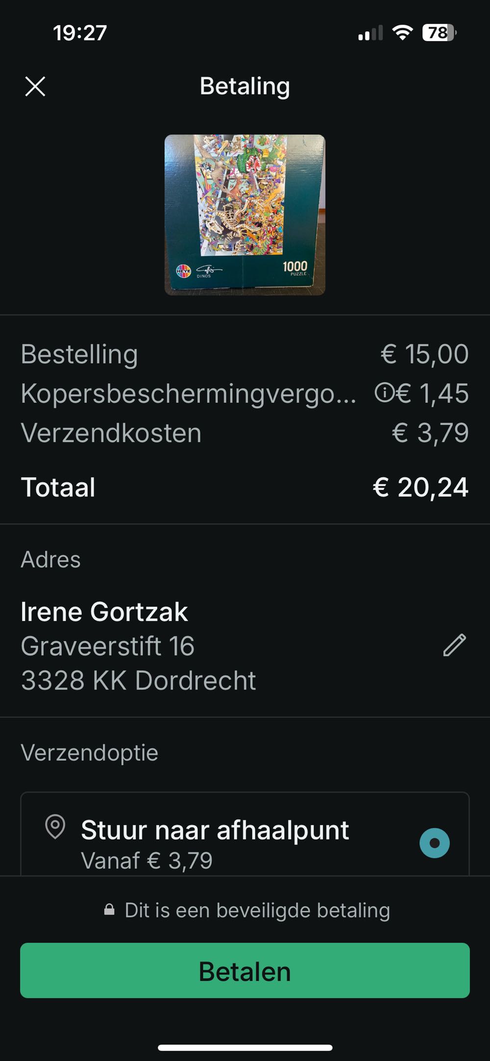 Calligaro’s Dinos🟦 - Heye Puzzle puzzle collectible [Barcode 4001689294090] - Main Image 4