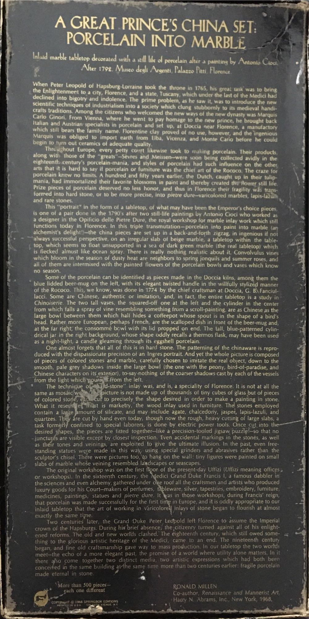 A Great Prince’s China Set: Porcelain into Marble - Springbok puzzle collectible - Main Image 2