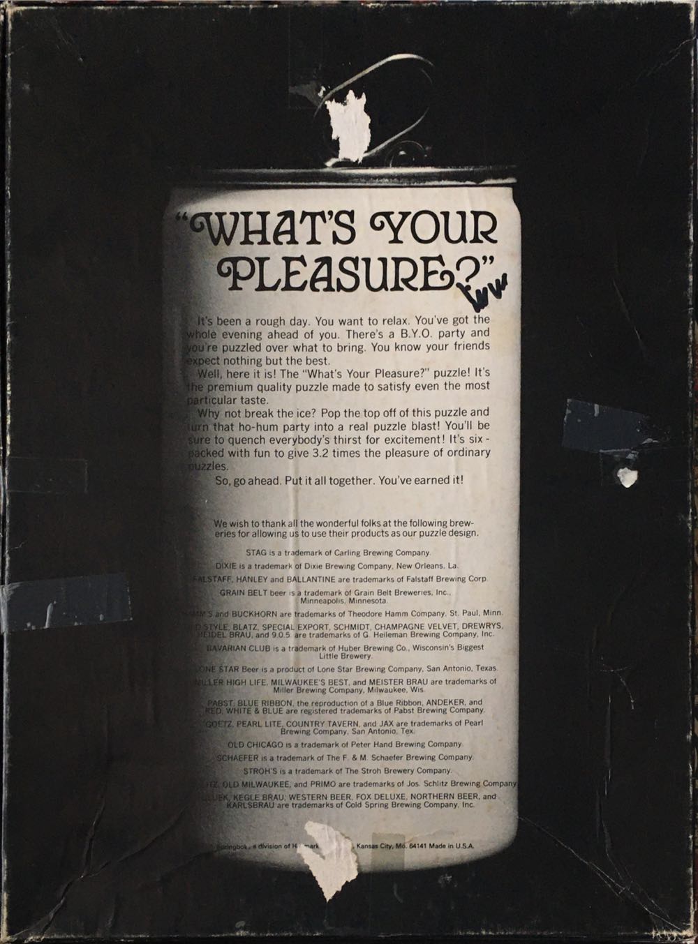 What’s Your Pleasure? - Springbok puzzle collectible - Main Image 2