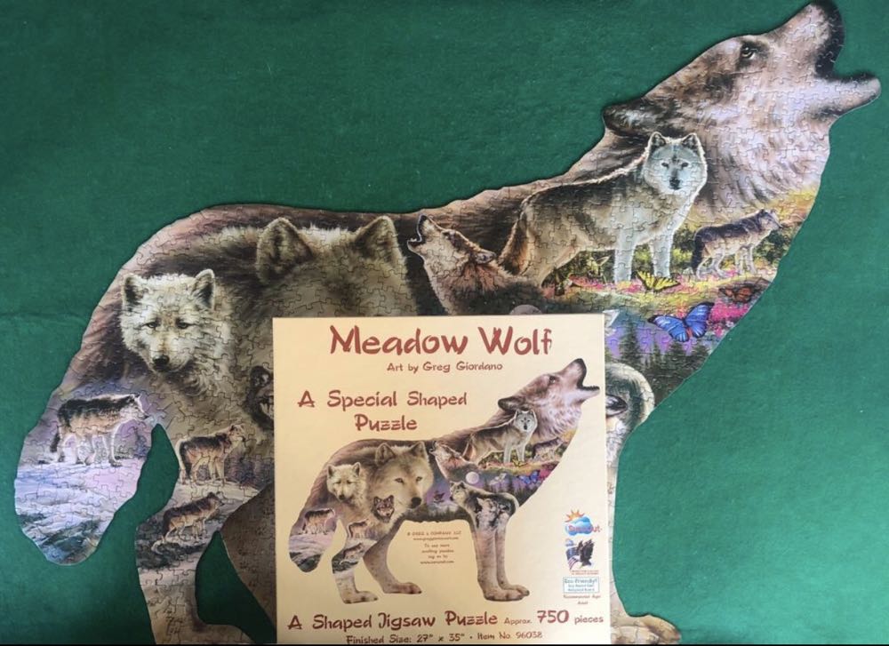 Meadow Wolf🟦 - SunsOut puzzle collectible [Barcode 796780960381] - Main Image 3