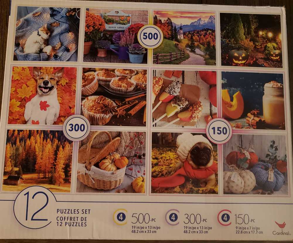 Flower Garden Autumn  - Cardinal puzzle collectible [Barcode 778988409275] - Main Image 2