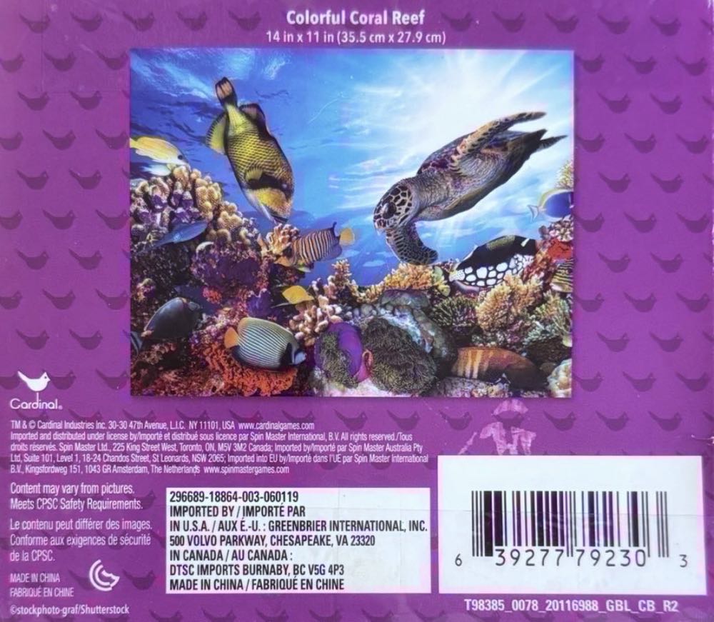 Colorful Coral Reef 🔴 - Sure Lox puzzle collectible [Barcode 639277792303] - Main Image 3