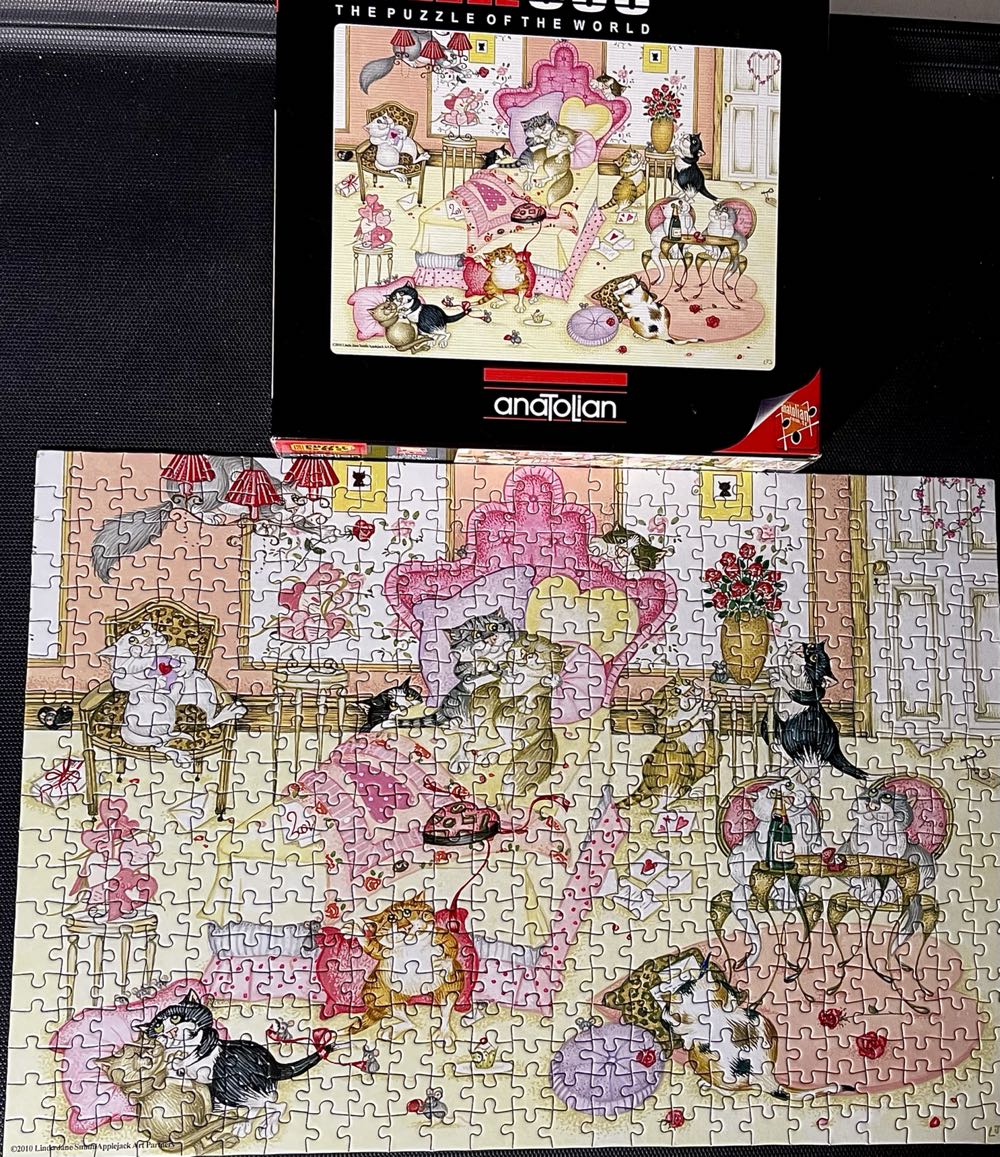 Valentines Day Cats 🟦 - Anatolian puzzle collectible [Barcode 8698543135260] - Main Image 2