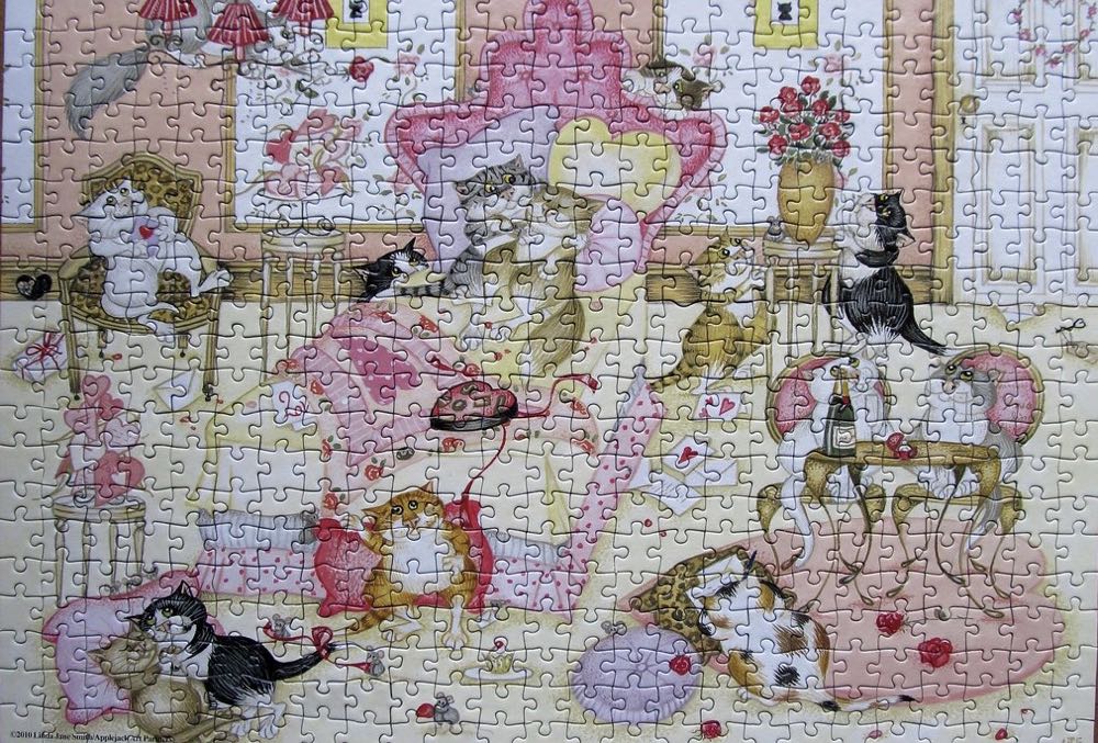 Valentines Day Cats 🟦 - Anatolian puzzle collectible [Barcode 8698543135260] - Main Image 3