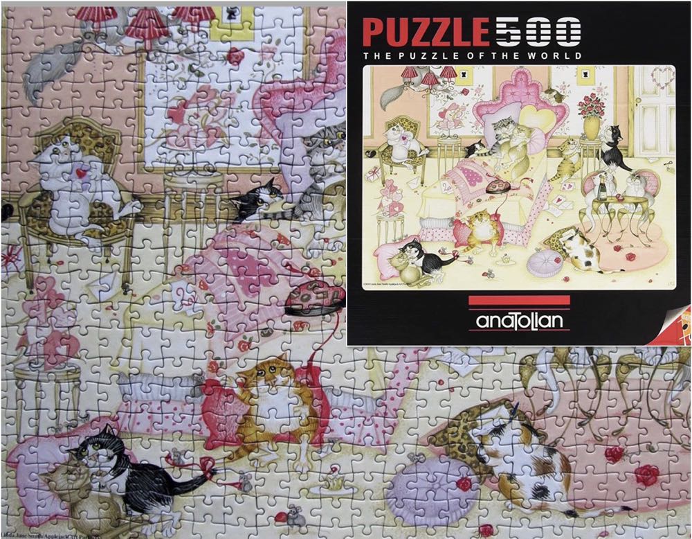 Valentines Day Cats 🟦 - Anatolian puzzle collectible [Barcode 8698543135260] - Main Image 4