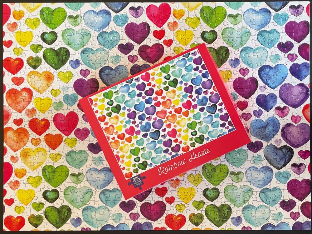 Rainbow Hearts - Willow Creek Press puzzle collectible [Barcode 709786067787] - Main Image 3