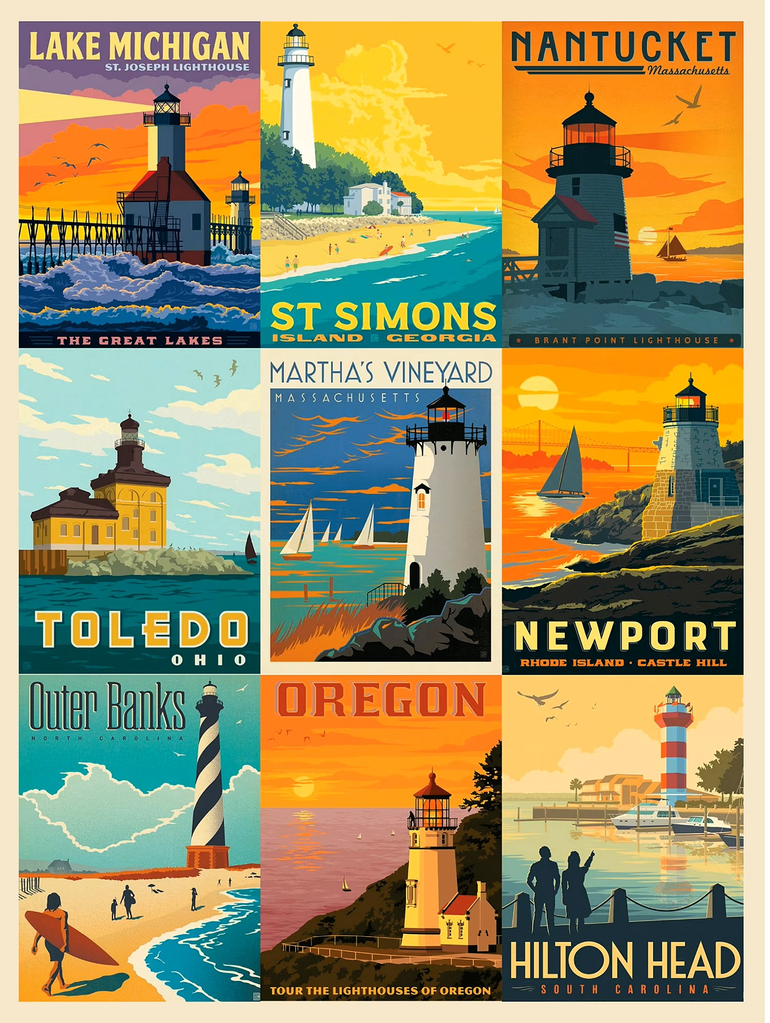 Lighthouses (UV) Cheryl - Willow Creek puzzle collectible [Barcode 709786069095] - Main Image 2
