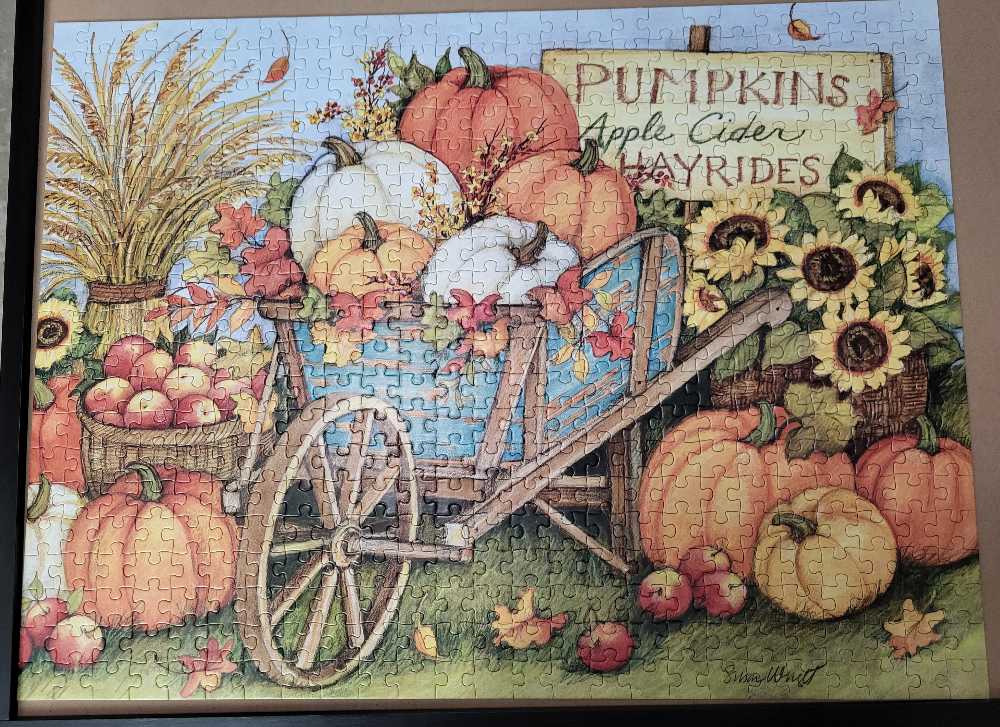 Harvest Wheelbarrow - Lang puzzle collectible [Barcode 726225113881] - Main Image 2