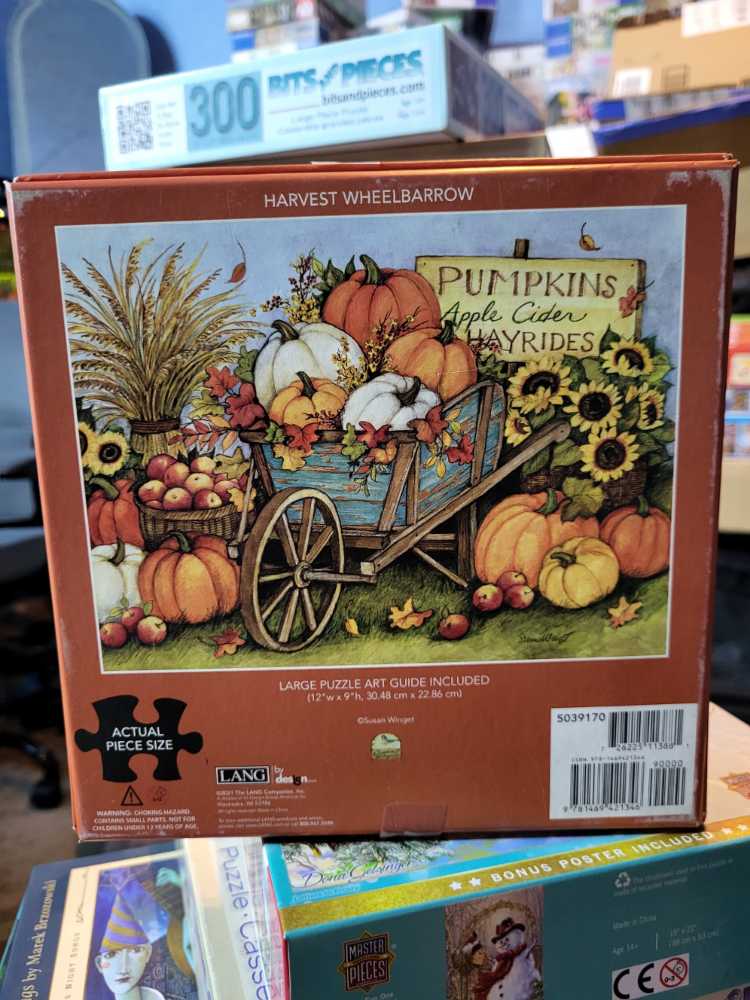 Harvest Wheelbarrow - Lang puzzle collectible [Barcode 726225113881] - Main Image 3